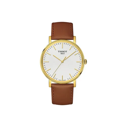 TISSOT Quartz Механизм Мужские Часы Charm Time Series 38 мм Серебряные