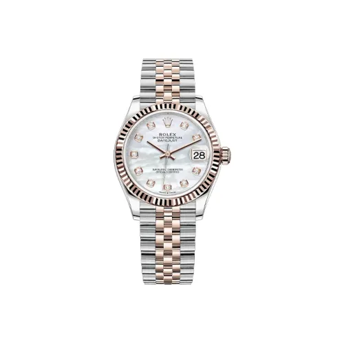 ROLEX Log Series Автоматический Механический Механизм Женские Часы 31 мм Жемчужная Раковина Циферблат