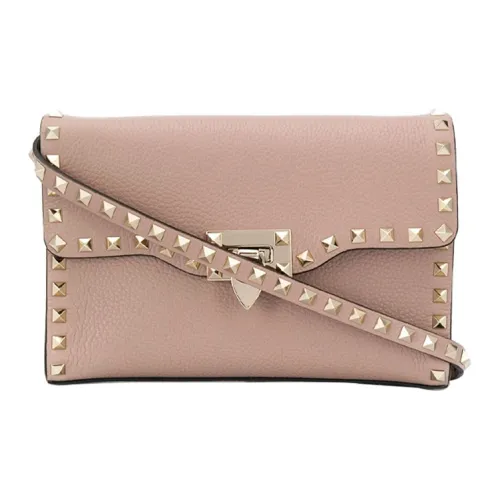 Valentino Сумка через плечо из коровьей кожи женская розовая