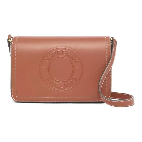 Burberry Кожа Одно плечо Через плечо Рюкзак Женские Коричневый