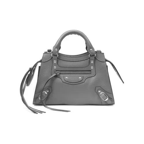 Balenciaga Neo Cagole City Сумка через плечо из коровьей кожи Сумка Extra Small Женская Серого цвета