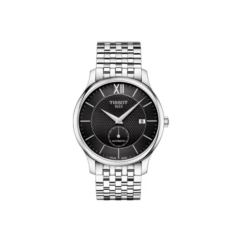 Tissot Junya Collection Механический механизм Мужские часы Циферблат 40 мм Черный корпус из нержавеющей стали