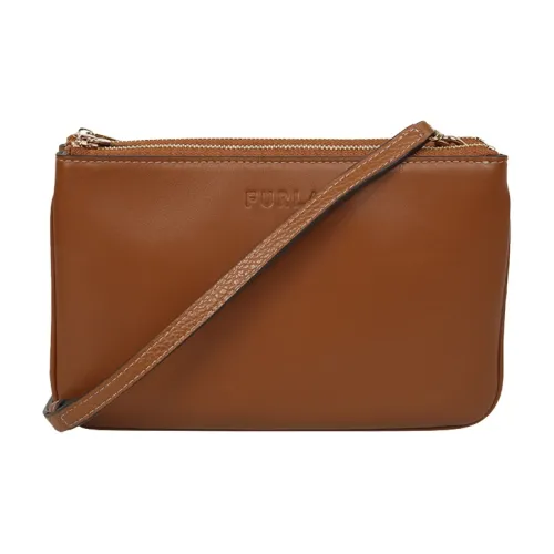 Furla Miastella Кожа Сумка через плечо Мини Женская Коричневая