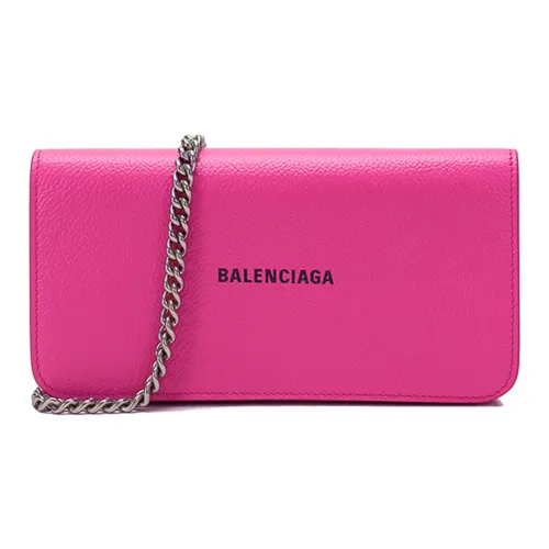 Balenciaga Сумка через плечо из коровьей кожи женская ярко-розовая