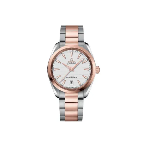 OMEGA AQUA TERRA 150 метров Автоматический Механический Механизм Мужские Часы Часы 38 мм Белый Циферблат