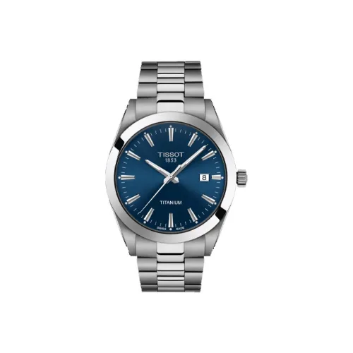 TISSOT Windy Collection Мужские часы Кварцевый механизм 40 мм Синий циферблат Титан Корпус часов Титан Ремешок