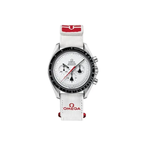 OMEGA Мужские часы с ручным заводом, механизм, 42 мм, белый