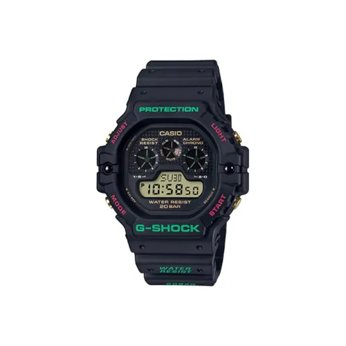 CASIO SQUAD Series Кварцевый механизм Часы Мужские Черный циферблат DW 5900TH 1