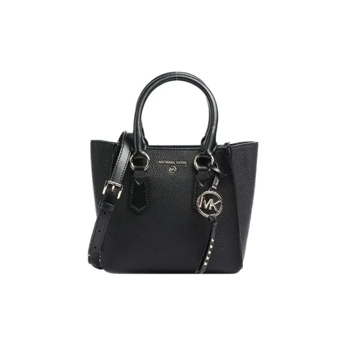 MICHAEL KORS Kris Коровья кожа Портативная сумка через плечо маленькая женская чисто черная