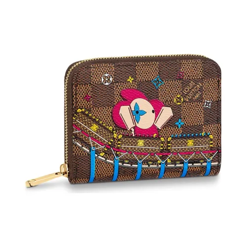 LOUIS VUITTON Кожа Кошелек Женские Розовый Красный