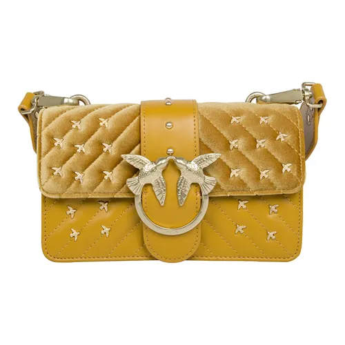 PINKO Замша Сумка через плечо Женская Желтая