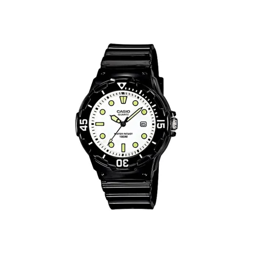 CASIO YOUTH Collection LRW Круглый Disk THREE Булавка Кварцевый механизм Смола Ремень Часы Женские часы Черный циферблат