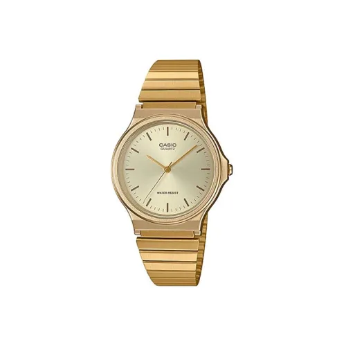 CASIO YOUTH Collection Круглый Аналоговый Кварцевый Механизм Нержавеющая Сталь Ремешок Часы Женские Золотистый Циферблат