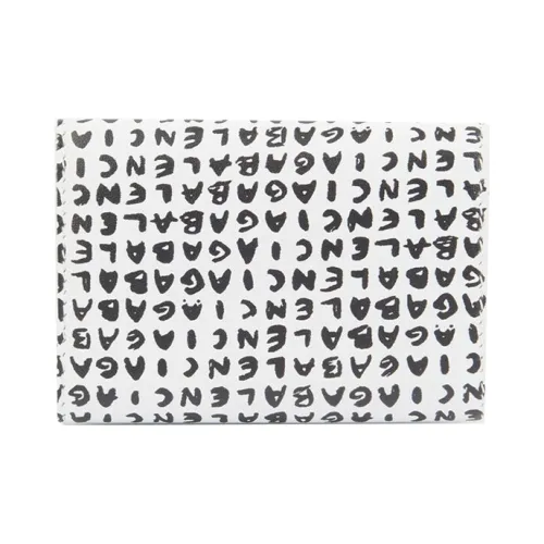 Balenciaga Cash Cow Кожа Кошелек Мини Мужской Черный Белый