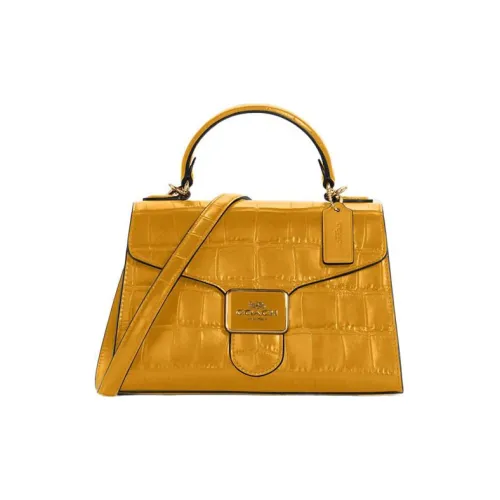 COACH Перец Кожа Сумка Сумка через плечо Сумка через плечо Женская Желтая