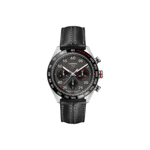 TAG HEUER Автоматический Механический Механизм Мужские Часы Carrera Collection 44 мм Черные