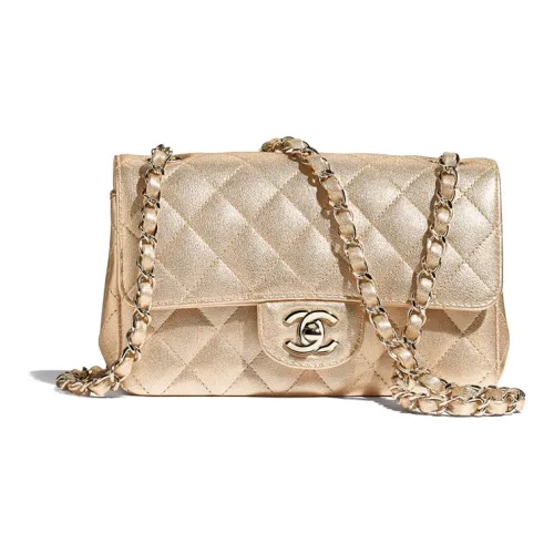 CHANEL Lambskin Metal Flap Bag Crossbody Bag Shoulder Bag Women's Metallic