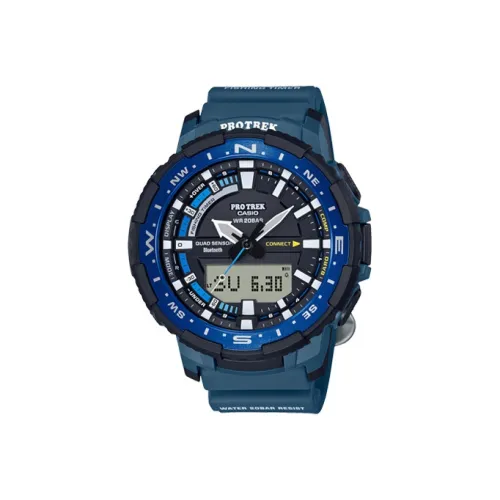 CASIO PRO TREK Collection PRT Кварцевый механизм Смольный ремешок Часы Мужские Черный циферблат