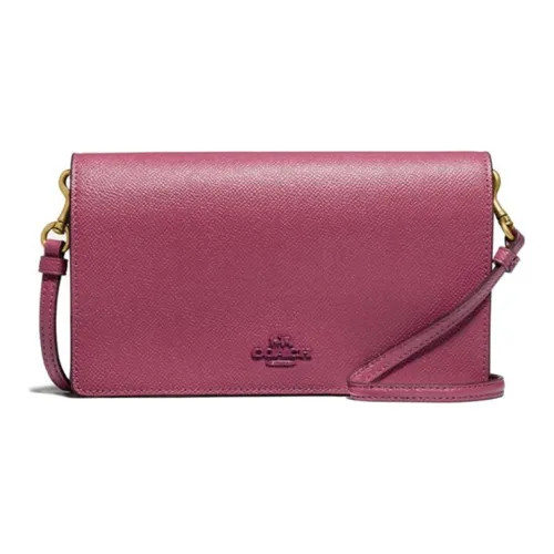 COACH Hayden Кожа Сумка через плечо Женская Темно-розовая
