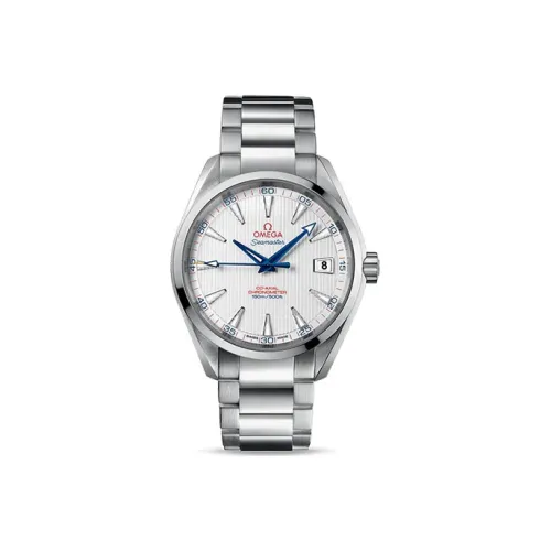 OMEGA Автоматический Механический Часы Мужские AQUA TERRA 150 метров 41,5 мм Белые