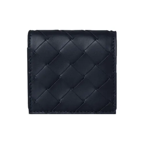 Bottega Veneta Bottega Veneta Luggage Collection Кожа Монета Кошелек Мужской Синий