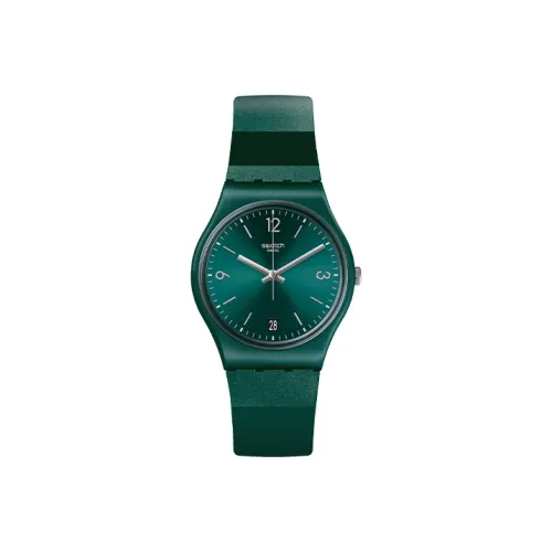 Swatch Quartz Механизм Мужские часы 34мм*8,75мм Зеленый