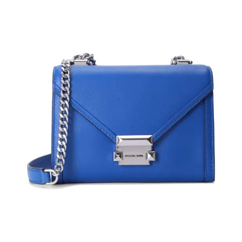 MICHAEL KORS Whitney Кожа Конверт Сумка Сумка через плечо Маленькая Женская Сумка Синий