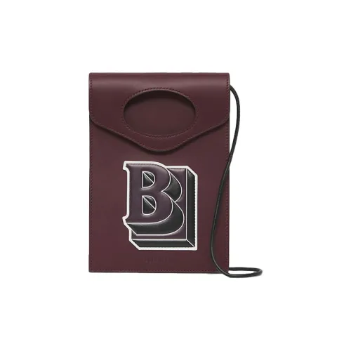 Burberry Карманная сумка из коровьей кожи карманная сумка на плечо ожерелье сумочка для украшений чехол для телефона мужской темный каштановый