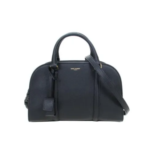 SAINT LAURENT Крупнозернистая текстура Телячья кожа Путешественная Сумка через плечо Унисекс Черная