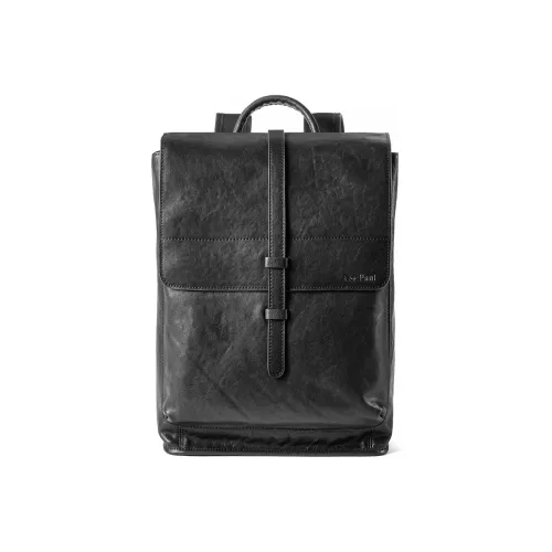 Ace Paul Top Коровья кожа Натуральная кожа Большой объем Рюкзак Стандартный Унисекс Черный