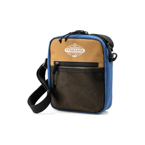 PUMA TYAKASH Коллаборация Полиэстер Sling Сумка Сумка через плечо Сумка на плечо Унисекс Ледниково-синий Кирпично-красный Коричневый