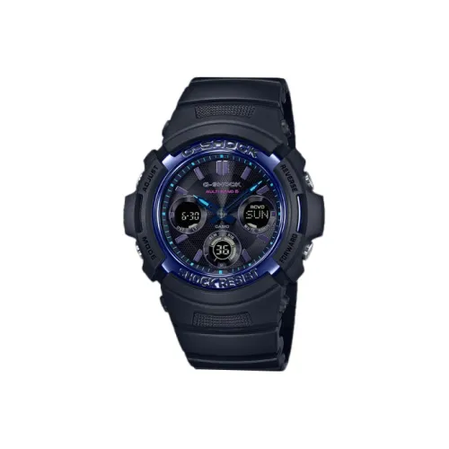 CASIO G SHOCK Collection Кварцевый механизм Смольный ремешок Часы Мужские Черный циферблат
