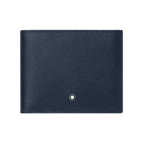MONTBLANC Кошелек из коровьей кожи мужской синий