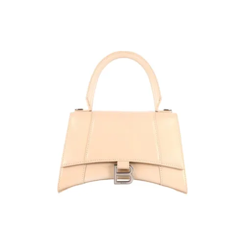 Balenciaga HOURGLASS Сумка через плечо из телячьей кожи сумка для женщин светло-бежевый