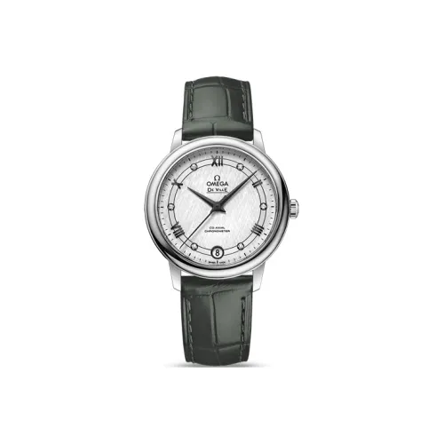 OMEGA Автоматический Механический Movement Женские Часы Elegant Saucer Series 32,7 мм Серебряные