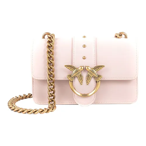 PINKO Love IconSIMPLY Корова Кожа Bird Сумка Swallow Сумка Сумка через плечо Мини Женская Розовая