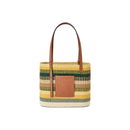 LOEWE Square Basket Сумка с пальмовым узором сумка через плечо дорожная сумка женская коричневая из коровьей кожи