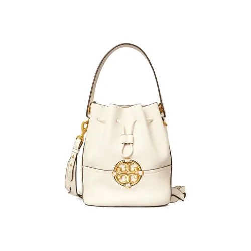 TORY BURCH Miller Кожа Ведрообразная Сумка Сумка через плечо Сумка для женщин цвет Слоновая кость