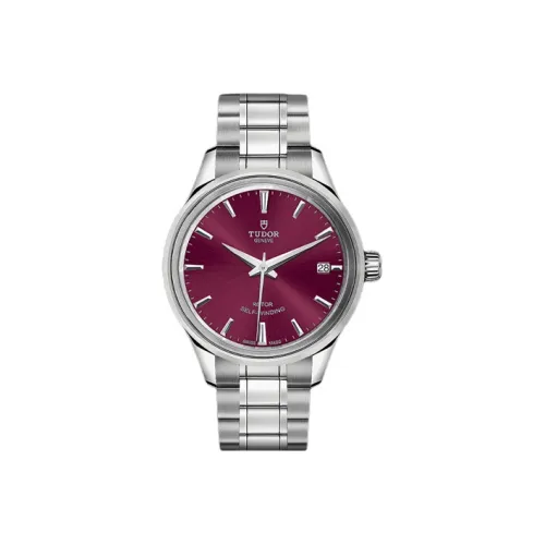 TUDOR Wind Style Collection Автоматический Механический Механизм Женские Часы Часы 34 мм Красный Циферблат