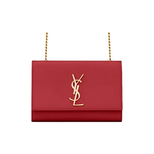 SAINT LAURENT Kate Коровья кожа Сумка через плечо Сумка на плечо Женская Купидон Красный