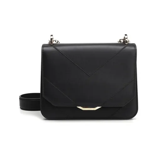 BVLGARI Сумка через плечо из коровьей кожи женская черная