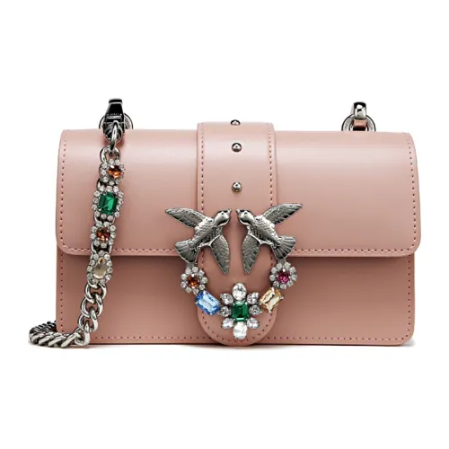 PINKO Коровья кожа Swallow Сумка Сумка через плечо Мини Женская Розовая