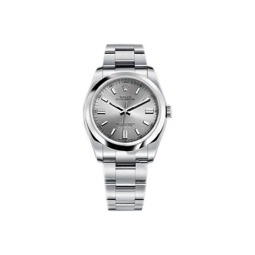ROLEX Автоматический Механический Часы Мужские Oyster Perpetual 36 мм Серебряные