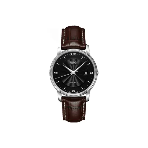 MIDO Автоматический Механический Механизм Мужские Часы Baroncelli 39 мм Черные