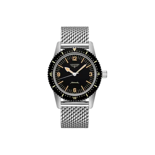 LONGINES Classic Vintage Автоматический Механический Часы Мужские 42 мм Черный Циферблат