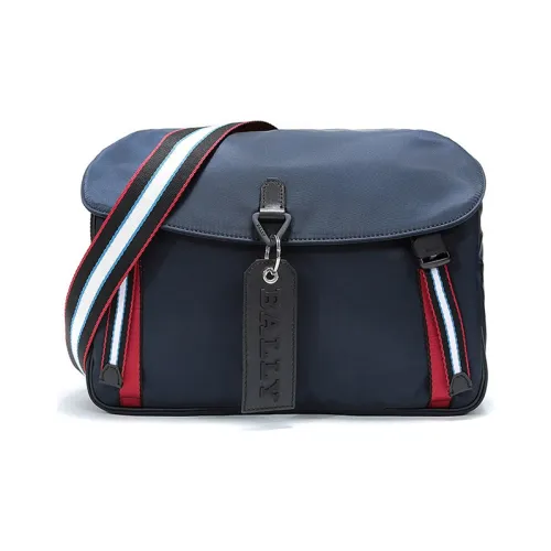 BALLY Ткань Курьерская Сумка Сумка через плечо Мужская Темно-синяя