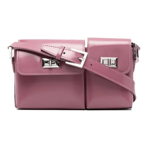 By Far Billy Кожа Плечо Сумка Сумка Сумка через плечо Женская Фиолетовая