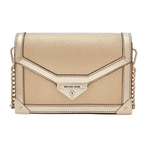 MICHAEL KORS MICHAEL KORS Коллекция сумок MK Grace Коровья кожа Сумка через плечо Маленькая Женская Золотая
