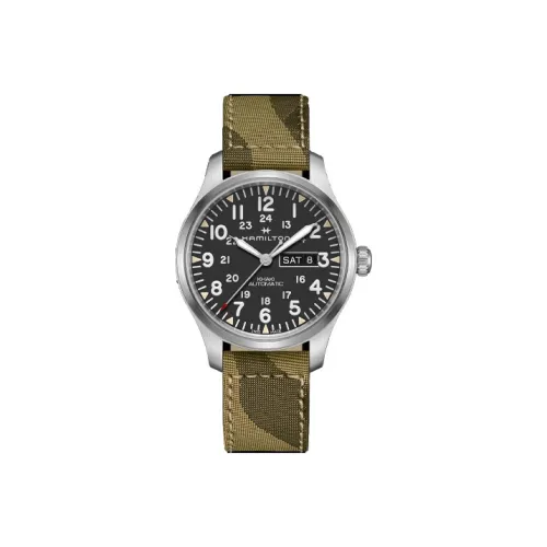 HAMILTON Автоматические механические мужские часы, черный