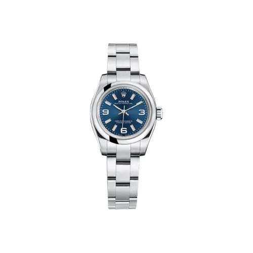 ROLEX Автоматический Механический Movement Женские Oyster Perpetual Часы Синие